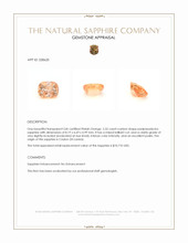 2.52 Ct. Padparadscha Sapphire from Ceylon (Sri Lanka) Appraisal