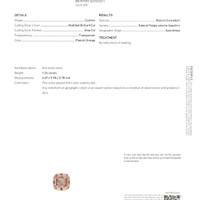 1.24 Ct. Padparadscha Sapphire from East Africa Scan Report