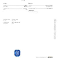 3.17 Ct. Blue Sapphire from Ceylon (Sri Lanka) Scan Report