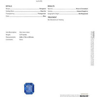 3.17 Ct. Blue Sapphire from Ceylon (Sri Lanka) Scan Report