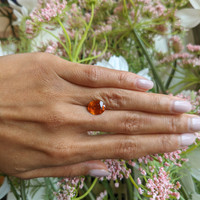 4.06 Ct. Orange Sapphire from Ceylon (Sri Lanka) Life Style