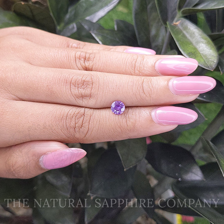 0.84 Ct. Purple Sapphire from Ceylon (Sri Lanka)