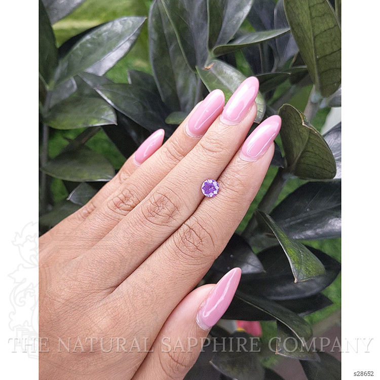 0.84 Ct. Purple Sapphire from Ceylon (Sri Lanka)