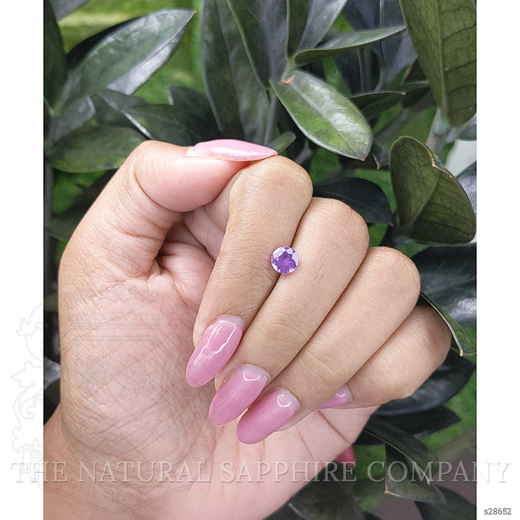 0.84 Ct. Purple Sapphire from Ceylon (Sri Lanka)