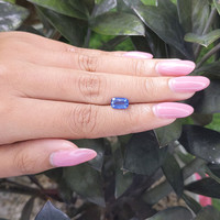 1.61 Ct. Blue Sapphire from Ceylon (Sri Lanka) Life Style