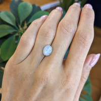 3.19 Ct. Grey Star Sapphire from Ceylon (Sri Lanka) Life Style
