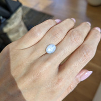 3.19 Ct. Grey Star Sapphire from Ceylon (Sri Lanka) Life Style