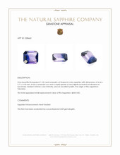 1.18 Ct. Bi Color Sapphire from Tanzania Appraisal
