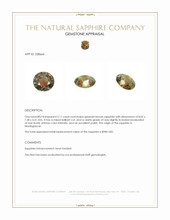 2.11 Ct. Greenish Brown Sapphire from Madagascar Appraisal