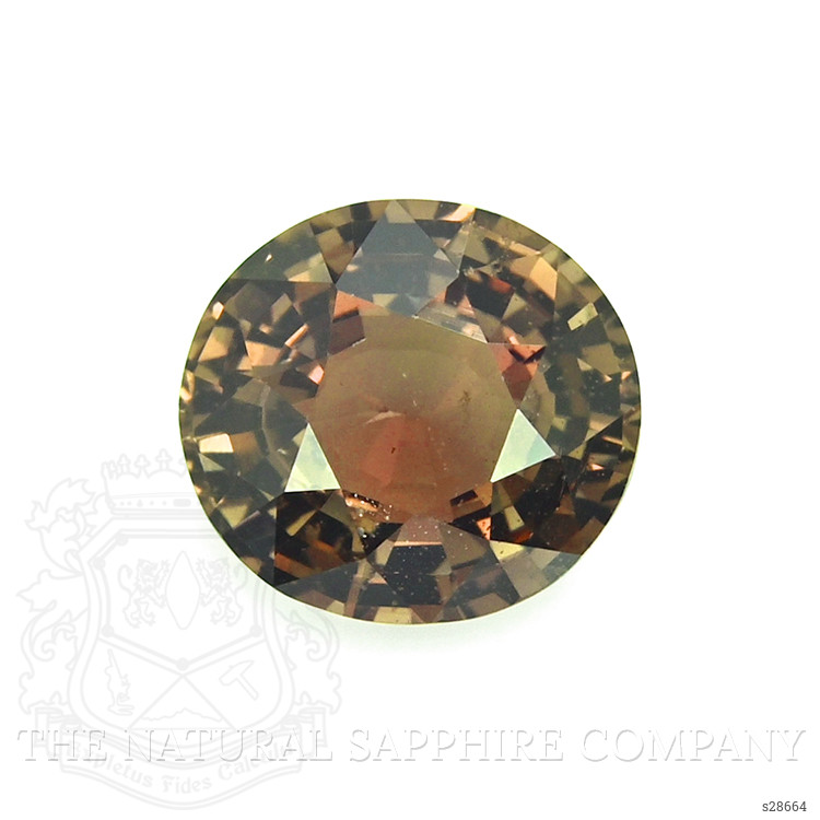 2.11 Ct. Greenish Brown Sapphire from Madagascar