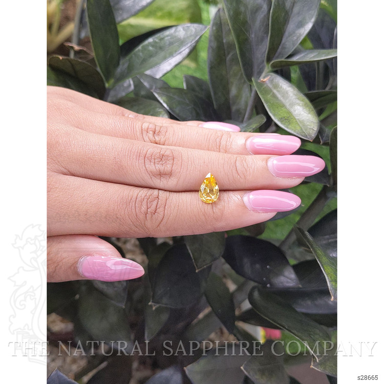 1.96 Ct. Yellow Sapphire from Ceylon (Sri Lanka)