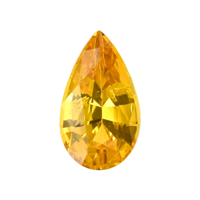 1.66 Ct. Orangish Yellow Sapphire from Ceylon (Sri Lanka) Video