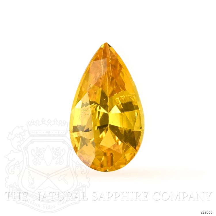 1.66 Ct. Orangish Yellow Sapphire from Ceylon (Sri Lanka)
