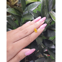 1.66 Ct. Orangish Yellow Sapphire from Ceylon (Sri Lanka) Life Style