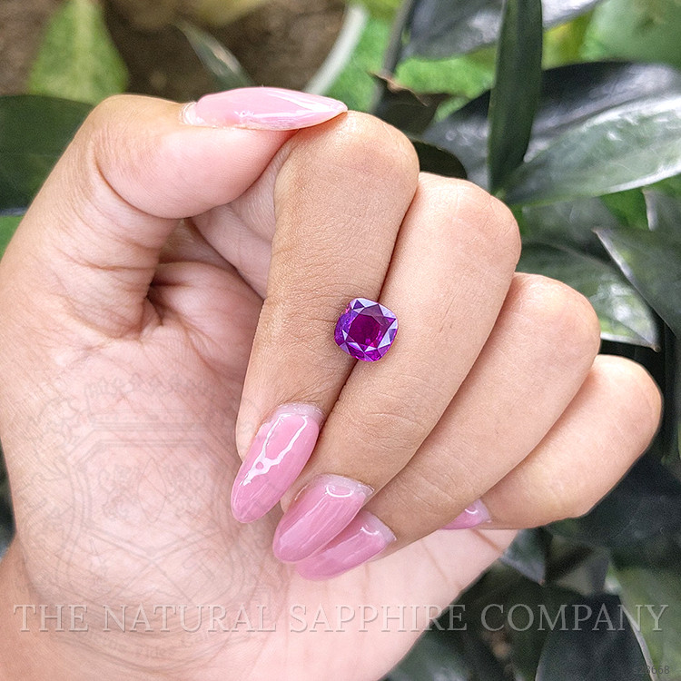 2.06 Ct. Purple Sapphire from Ceylon (Sri Lanka)