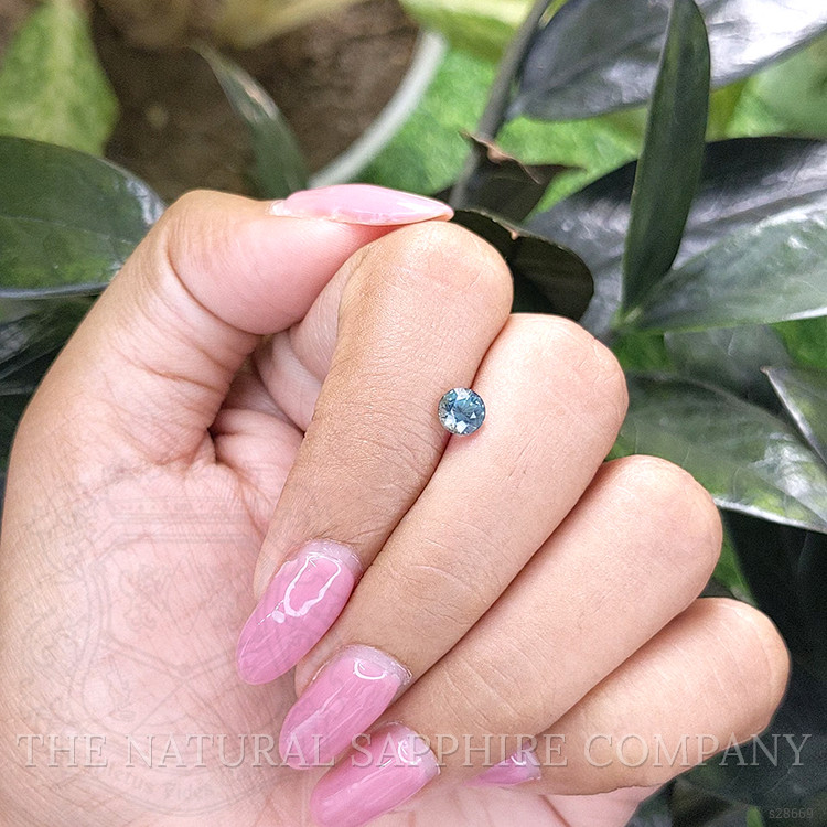 0.72 Ct. Greenish Blue Sapphire from Madagascar