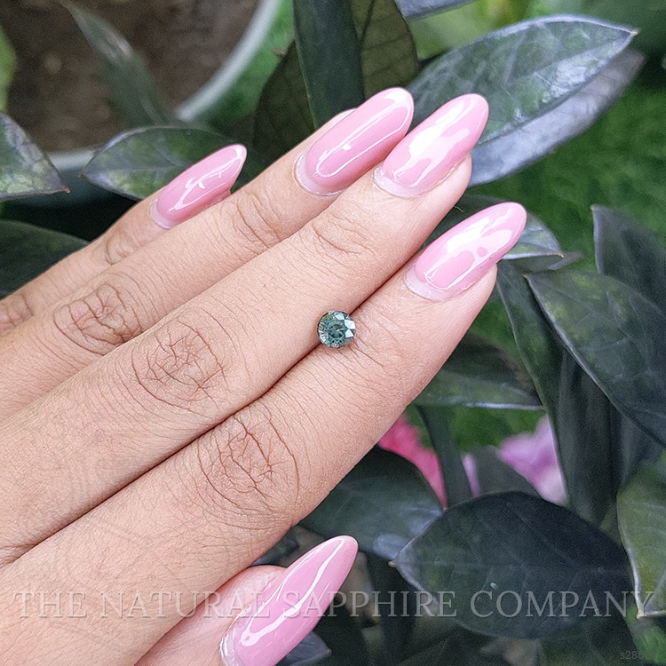 0.78 Ct. Bluish Green Sapphire from Madagascar