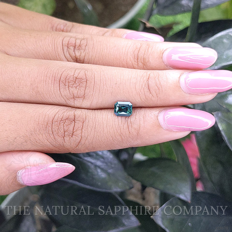 0.96 Ct. Bluish Green Sapphire from Madagascar
