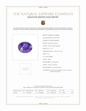 1.53 Ct. Violet Sapphire from Ceylon (Sri Lanka) Scan Report