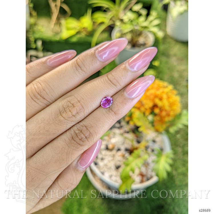 1.03 Ct. Purplish Pink Sapphire from Ceylon (Sri Lanka)