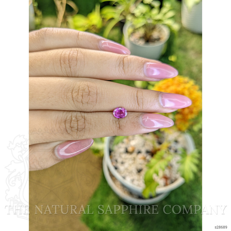 1.03 Ct. Purplish Pink Sapphire from Ceylon (Sri Lanka)