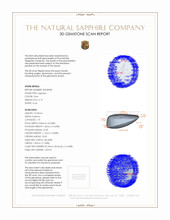 3.19 Ct. Sapphire from Ceylon (Sri Lanka) 3 D Scan Report