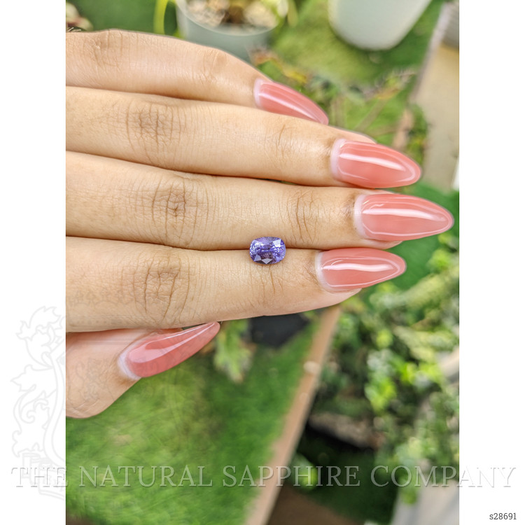 1.71 Ct. Purple Sapphire from Ceylon (Sri Lanka)