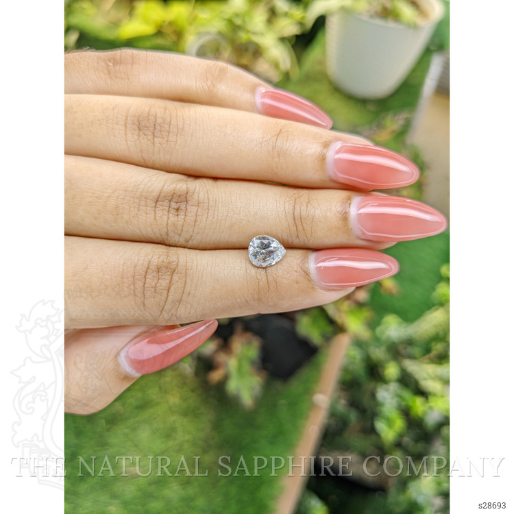 1.53 Ct. White Sapphire from Ceylon (Sri Lanka)