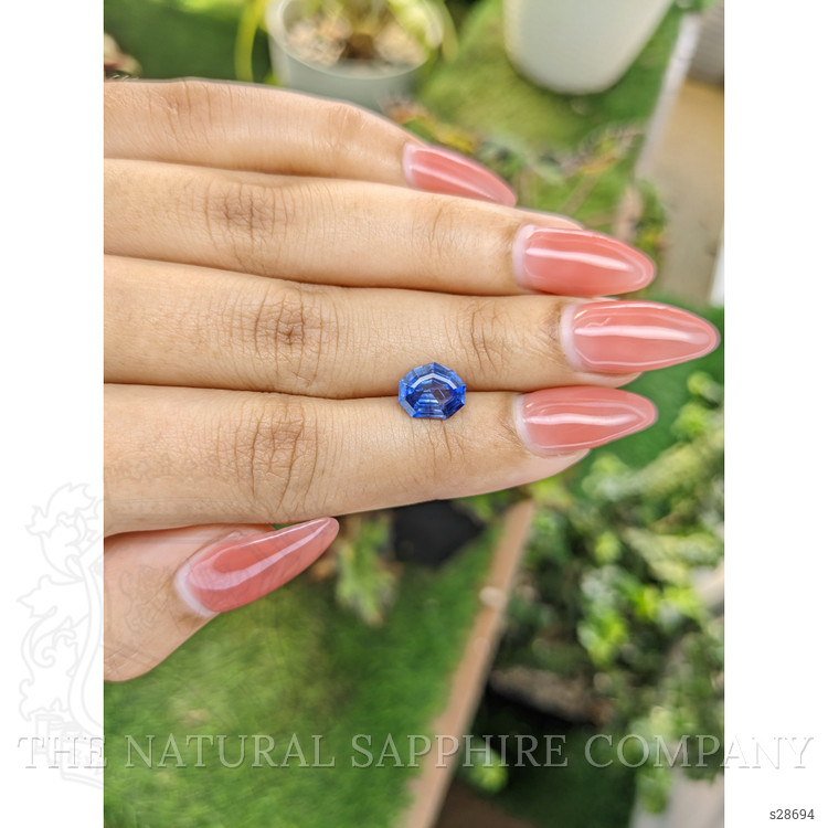 2.01 Ct. Blue Sapphire from Ceylon (Sri Lanka)