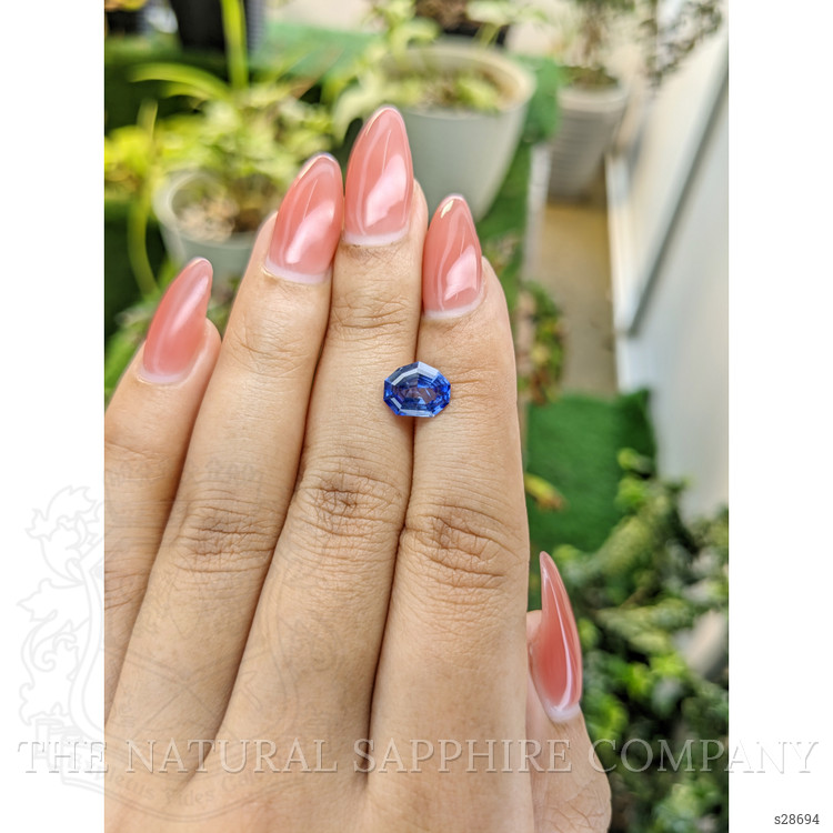 2.01 Ct. Blue Sapphire from Ceylon (Sri Lanka)