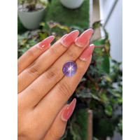 14.54 Ct. Purple Star Sapphire from Ceylon (Sri Lanka) Life Style