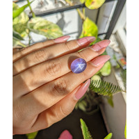 14.54 Ct. Purple Star Sapphire from Ceylon (Sri Lanka) Life Style