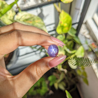 14.54 Ct. Purple Star Sapphire from Ceylon (Sri Lanka) Life Style