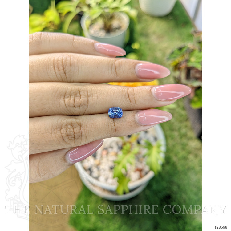 1.23 Ct. Blue Sapphire from Ceylon (Sri Lanka)