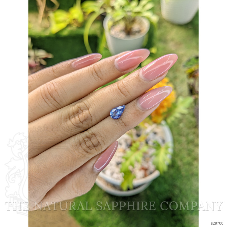 1.11 Ct. Blue Sapphire from Ceylon (Sri Lanka)