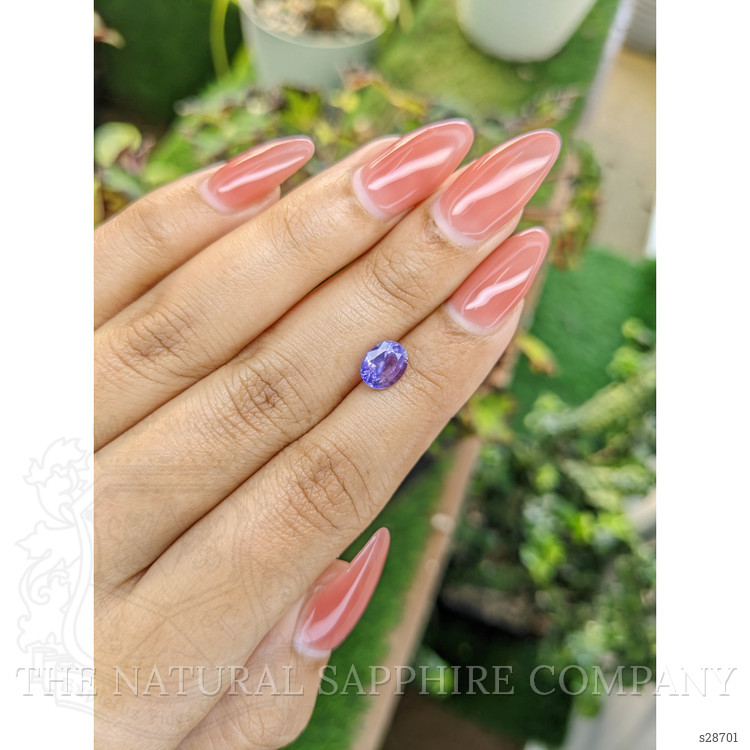 1.45 Ct. Violet Sapphire from Ceylon (Sri Lanka)