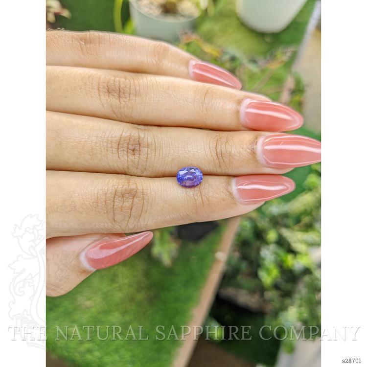 1.45 Ct. Violet Sapphire from Ceylon (Sri Lanka)