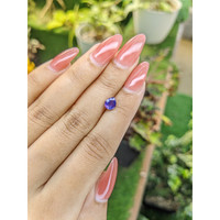 1.04 Ct. Violet Sapphire from Ceylon (Sri Lanka) Life Style