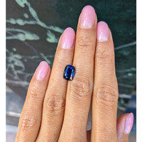 3.49 Ct. Blue Sapphire from Thailand Life Style