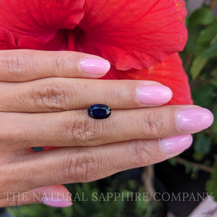 2.42 Ct. Blue Sapphire from Ceylon (Sri Lanka)