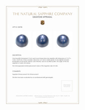 15.64 Ct. Blue Star Sapphire from Ceylon (Sri Lanka) Appraisal