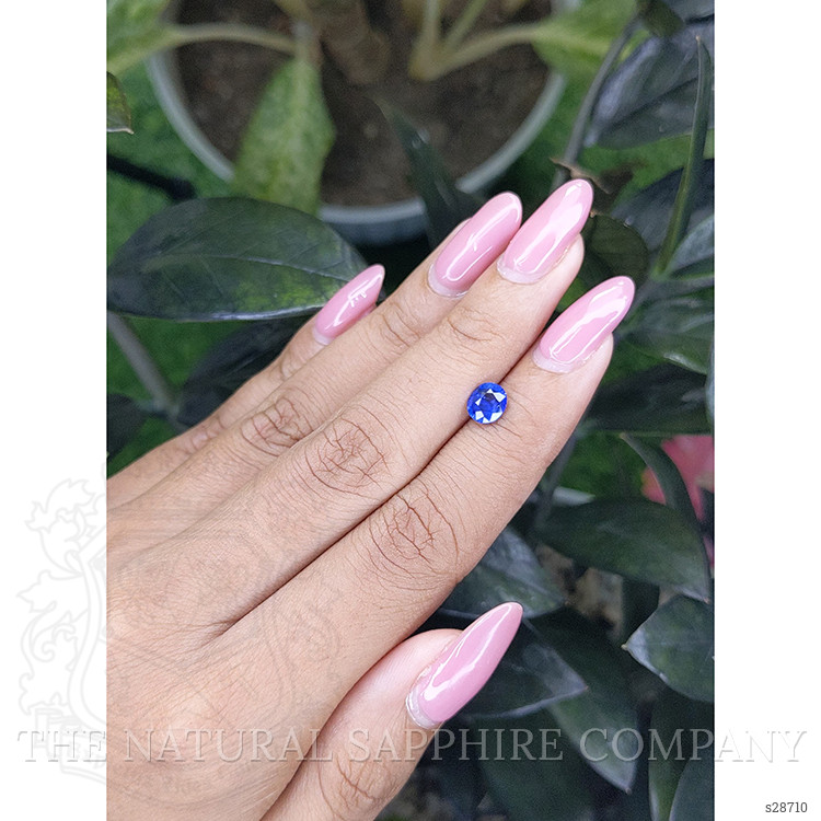 0.90 Ct. Blue Sapphire from Ceylon (Sri Lanka)
