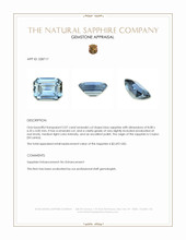 2.07 Ct. Greyish Blue Sapphire from Ceylon (Sri Lanka) Appraisal