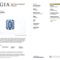 2.07 Ct. Greyish Blue Sapphire from Ceylon (Sri Lanka) Scan Report