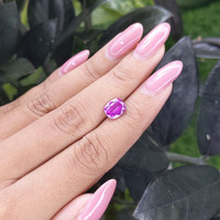 2.13 Ct. Pinkish Purple Sapphire from Ceylon (Sri Lanka) Life Style