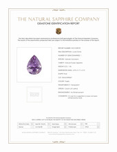 1.06 Ct. Purple Sapphire from Ceylon (Sri Lanka) Scan Report