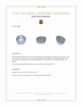 4.72 Ct. Grey Star Sapphire from Ceylon (Sri Lanka) Appraisal