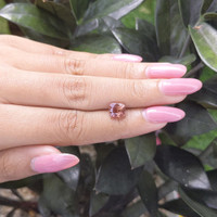 2.05 Ct. Pinkish Brown Sapphire from Tanzania Life Style