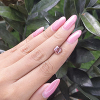 2.05 Ct. Pinkish Brown Sapphire from Tanzania Life Style
