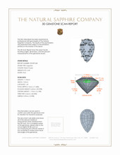 3.20 Ct. Pinkish Purple Sapphire from Ceylon (Sri Lanka) 3 D Scan Report